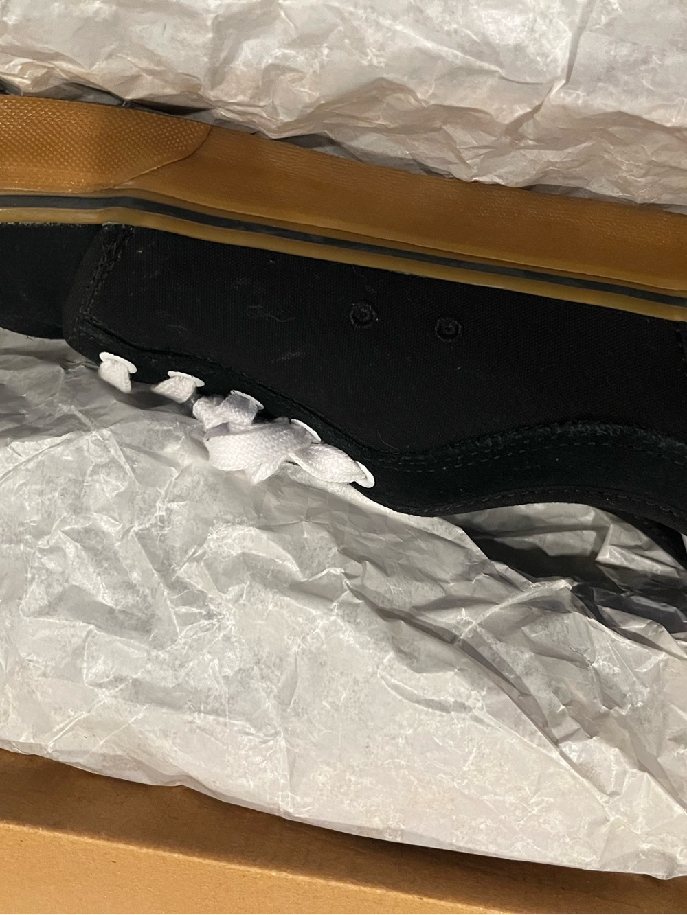 Vans Black Canvas Sneakers with Gum Sole - Picture 11 of 13